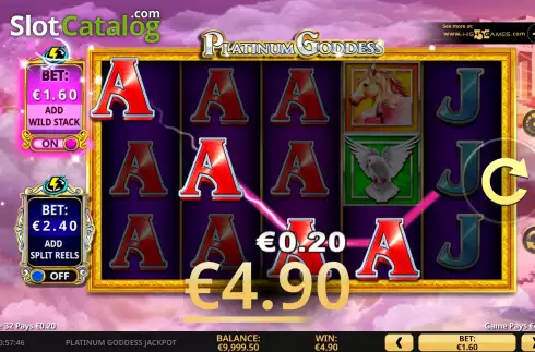 Скрин3. Platinum Goddess Jackpot слот