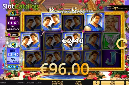 Скрин8. Platinum Goddess Jackpot слот