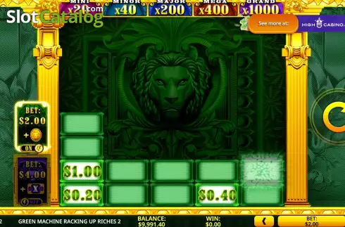 Скрин5. Green Machine Racking Up Riches 2 слот