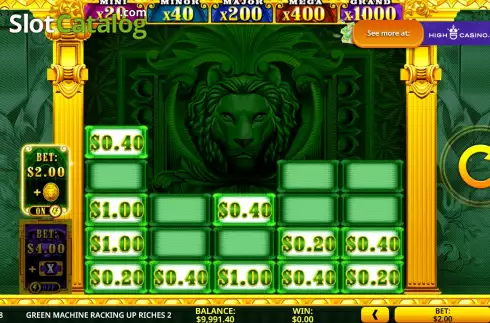 Скрин7. Green Machine Racking Up Riches 2 слот