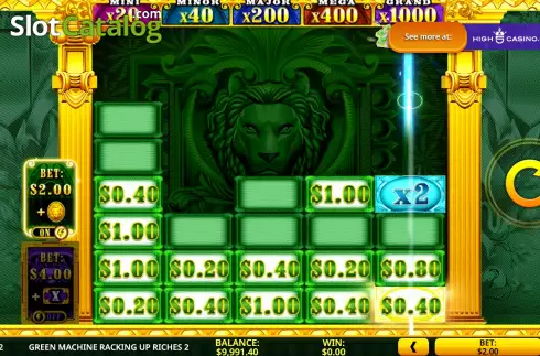 Скрин8. Green Machine Racking Up Riches 2 слот