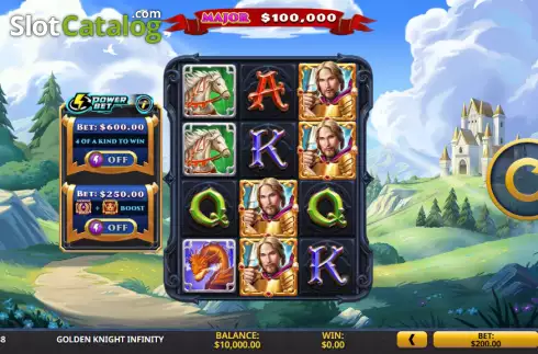 Скрин2. Golden Knight Infinity слот