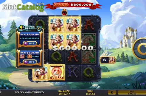 Скрин3. Golden Knight Infinity слот