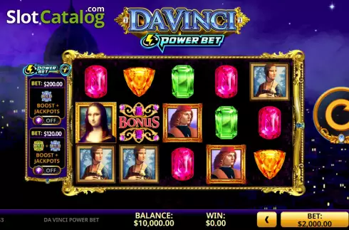 Скрин2. Da Vinci Power Bet слот