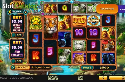 Скрин2. Majestic Cats DeluxeWays слот