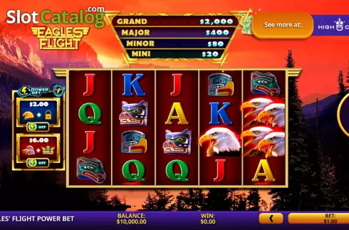Скрин2. Eagles' Flight Power Bet слот