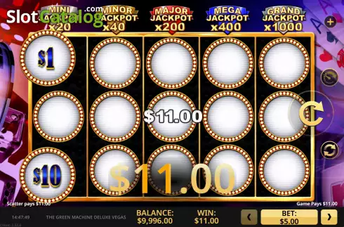 Скрин3. The Green Machine Deluxe Vegas слот