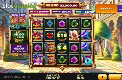 Скрин2. Joker's Royal Riches слот