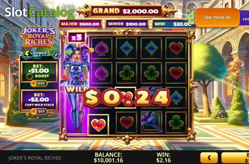 Скрин3. Joker's Royal Riches слот