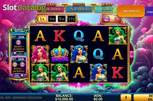Скрин2. Pearl Bay: Mermaid Kingdom слот