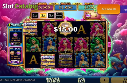 Скрин3. Pearl Bay: Mermaid Kingdom слот