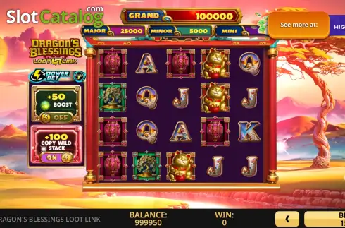 Скрин2. Dragon's Blessings Loot Link слот