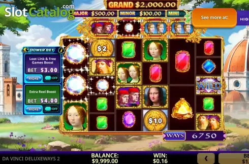 Скрин2. Da Vinci DeluxeWays 2 слот
