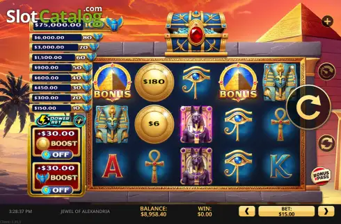 Скрин2. Jewel of Alexandria слот