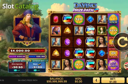 Скрин2. Da Vinci Prize Path слот