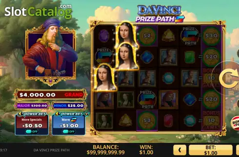 Скрин3. Da Vinci Prize Path слот
