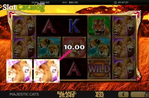 Скрин5. Majestic Cats слот