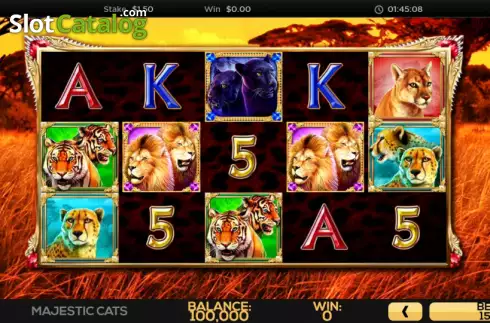 Скрин2. Majestic Cats слот