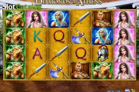 Скрин2. Diamonds of Athens слот