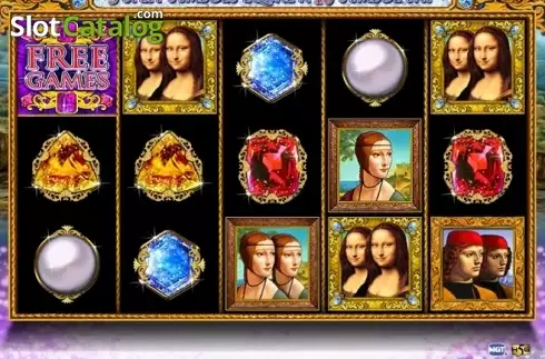 Скрин2. Double Da Vinci Diamonds слот