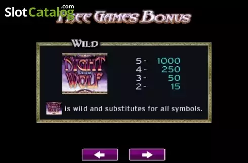 Скрин4. Night of the Wolf слот