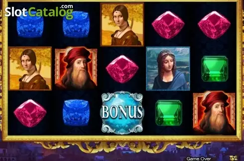 Скрин2. Secrets of Da Vinci слот