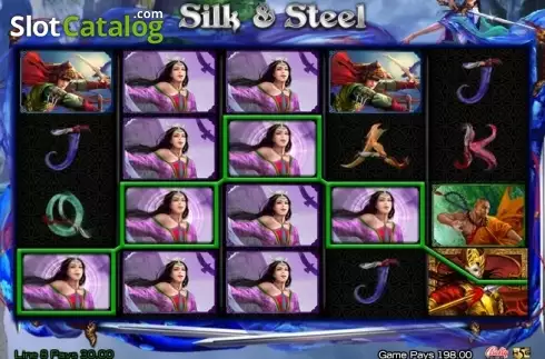 Скрин3. Silk And Steel слот