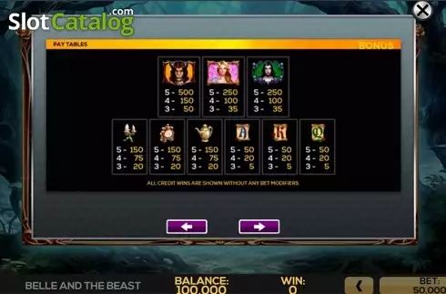 Скрин7. Belle and the Beast слот