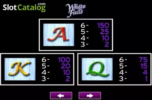 Скрин6. White Falls слот