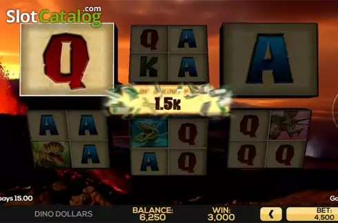 Скрин5. Dino Dollars слот