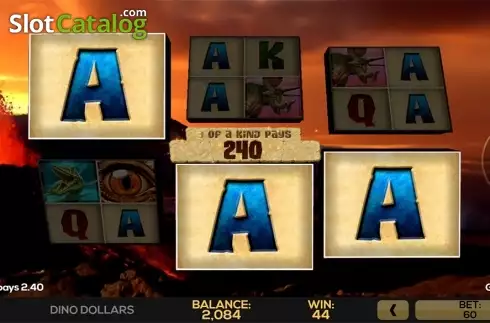 Скрин6. Dino Dollars слот