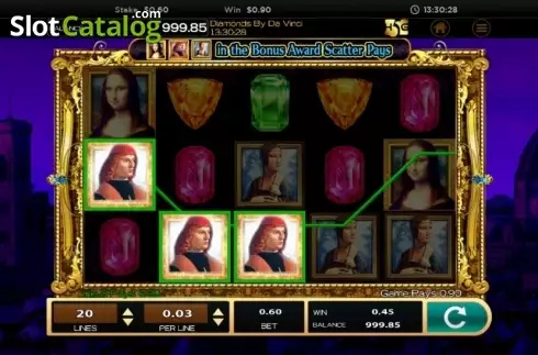 Скрин4. Da Vinci (High 5 Games) слот