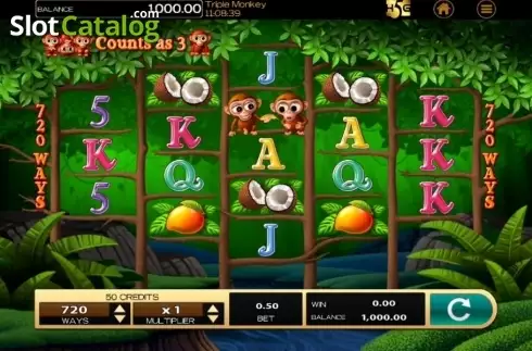 Скрин2. Triple Monkey (High 5 Games) слот