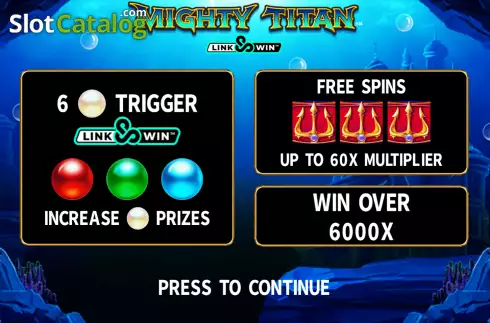Скрин2. Mighty Titan Link and Win слот