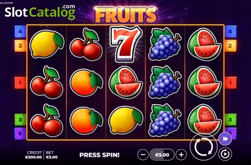 Скрин2. Fruits Bonus Spin слот