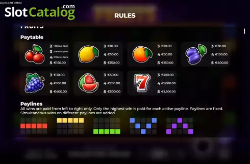 Скрин7. Fruits Bonus Spin слот