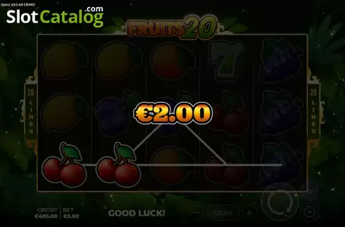 Скрин3. Fruits 20 Bonus Spin слот