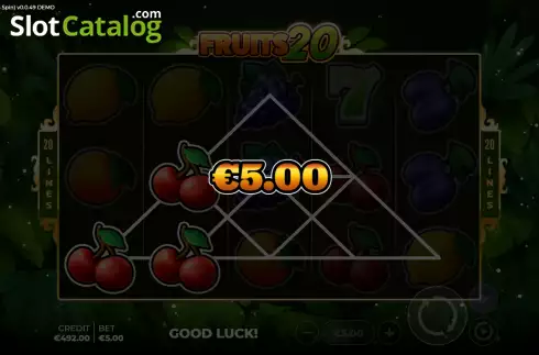 Скрин5. Fruits 20 Bonus Spin слот