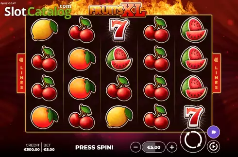 Скрин2. Fruits XL Bonus Spin слот
