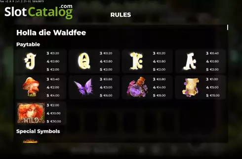 Скрин9. Holla die Waldfee слот