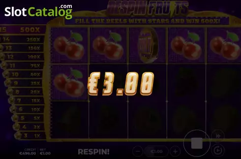 Скрин4. Respin Fruits слот
