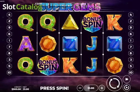 Скрин2. Super Gems слот