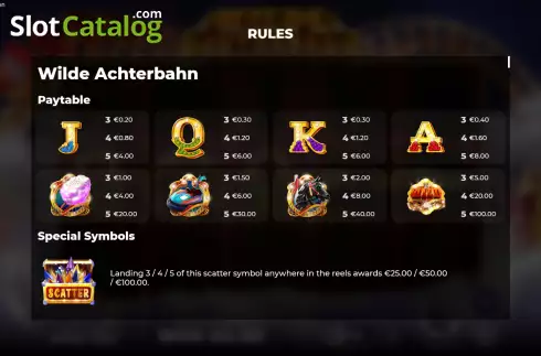 Скрин7. Wilde Achterbahn слот