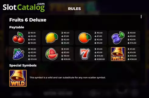Скрин5. Fruits 6 Deluxe слот
