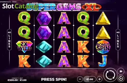 Скрин2. Super Gems XL слот