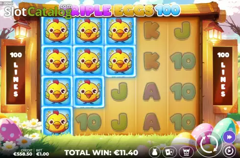Скрин8. Triple Eggs 100 слот
