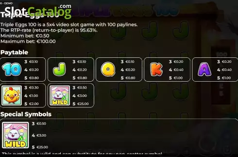 Скрин9. Triple Eggs 100 слот