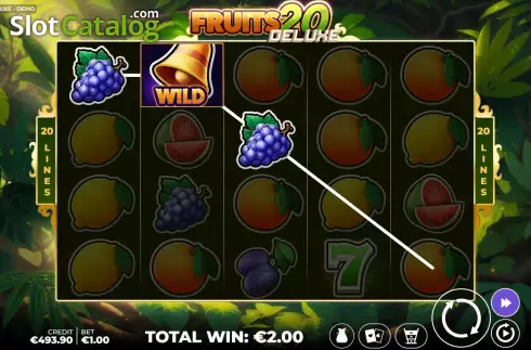 Скрин4. Fruits 20 Deluxe слот