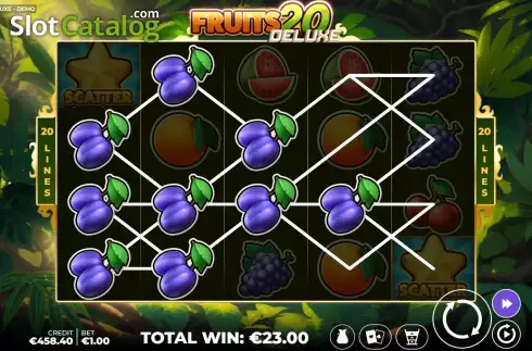 Скрин8. Fruits 20 Deluxe слот