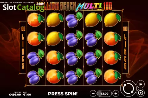 Скрин3. Hellish Seven Multi 100 слот